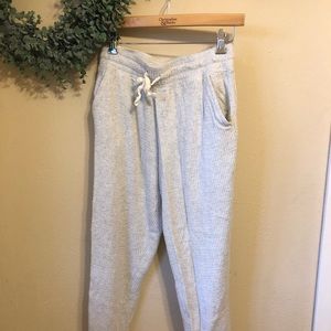 Aerie Waffle Joggers in Gray